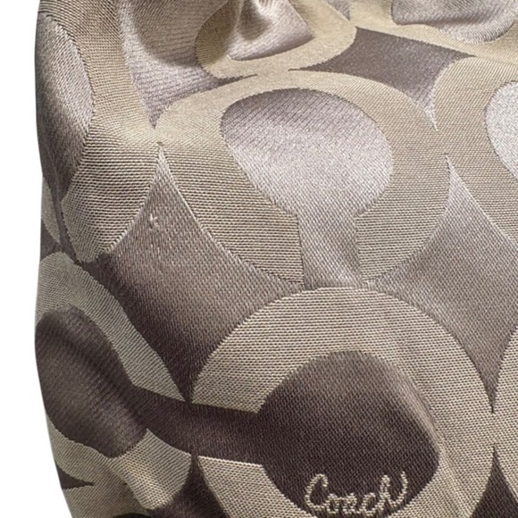 Coach Kristin Signature Op Art Sateen Hobo Shoulder Bag Y2K Aesthetic - Picture 15 of 16